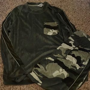 Boys Thick Camo Pajamas